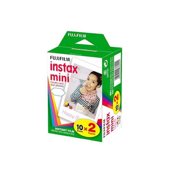 20 UNIDADES CARRETE PAPEL INSTAX MINI CAMARA