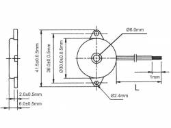 TRANSDUCTOR PIEZO 5VAC 4.0KHZ 85DB CABLEADO