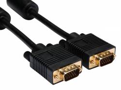 CABLE VGA SVGA CONECTOR COBRE 20 METROS DORADO MACHO A MACH