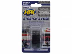 CINTA VULCANIZADA STRETCH FUSE NEGRO 25 MM X 3 M