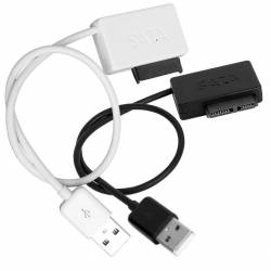 CABLE USB ADAPTADOR 7+6 PIN PARA UNIDAD DVD CD-ROM SATA PORTATIL