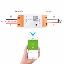 RELE CONTROL REMOTO WIFI 100V A 220V IOS ANDROID 10A