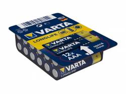 PILA BATERIA AAA LR03 1.5V ALCALINA LONGLIFE 12 UNIDADES