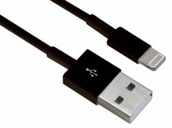 CABLE USB 2.0 A MACHO A MFI LIGHTNING (8P, MACHO) NEGRO 1 M