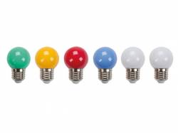 BOMBILLAS LED DIFERENTES COLORES 10 UDS.