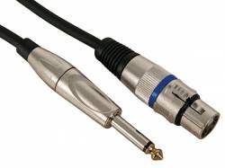 CABLE XLR PROFESIONAL XLR HEMBRA A JACK MONO 10 METROS