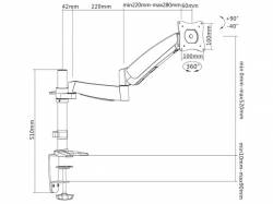 SOPORTE DE ESCRITORIO PARA PANTALLAS LCD