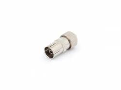 CONECTOR TV DE METAL 9.5MM 2.3MM HEMBRA