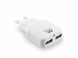 CARGADOR INTELIGENTE CON 2 PUERTOS USB 2.4A