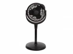 VENTILADOR DE SOBREMESA DE PIE Ø 20 CM COLOR NEGRO