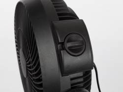 VENTILADOR DE SOBREMESA DE PIE Ø 20 CM COLOR NEGRO