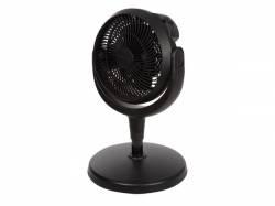 VENTILADOR DE SOBREMESA DE PIE Ø 20 CM COLOR NEGRO