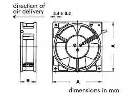 VENTILADOR SUNON 12VDC COJINETE LISO 40 X 40 X 10MM