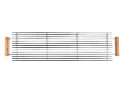 BARBACOA CARBON RECTANGULAR CON RUEDAS