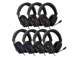 AURICULARES JUEGO BANDA CABEZA MICRÓFONO E ILUMINACIÓN LED RGB