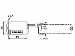 MINI DETECTOR DE MOVIMIENTO PIR