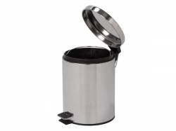 PAPELERA CON PEDAL REDONDA 5 L INOX