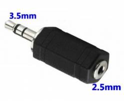 CONECTOR JACK 3.5MM MACHO A 2.5MM HEMBRA ESTEREO