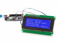 LCD PARA ARDUINO® I²C 20X4 RETROILUMINACION AZUL