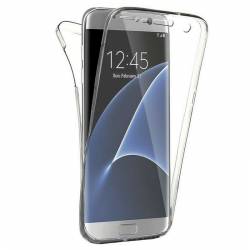 FUNDA SAMSUNG S8 SILICONA DELANTERA Y TRASERA GEL BLANCO TRANSPARENTE