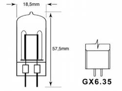 BOMBILLA JDC 300W 240V GX 6.35