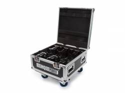 FLIGHT CASE 6 FOCOS LED SUELO, CON BATERÍA RECARGABLE