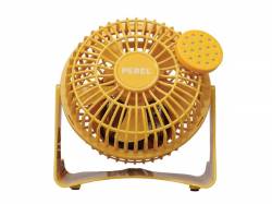 VENTILADOR DE SOBREMESA ABS Ø 10 CM COLOR AMARILLO