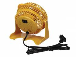 VENTILADOR DE SOBREMESA ABS Ø 10 CM COLOR AMARILLO