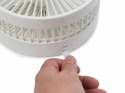 VENTILADOR DE SOBREMESA ABS Ø 19.7 CM COLOR BLANCO