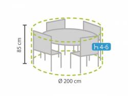 FUNDA PROTECCIÓN PARA CONJUNTO JARDÍN REDONDO Ø 200 CM