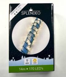 170 LEDS NAVIDEÑO 14 METROS CON TRANSFORMADOR 220V BLANCO CALIDO