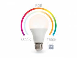 BOMBILLA INTELIGENTE RGB SMART WIFI BLANCO FRÍO BLANCO CÁLIDO E27 A60