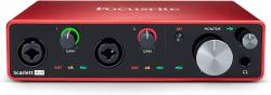 TARJETA SONIDO EXTERNA INTERFAZ DE AUDIO USB SCARLETT 2I2 3.ª GEN. DE FOCUSRITE GRABAR, COMPONER, RETRANSMITIR Y EMITIR PODCAST