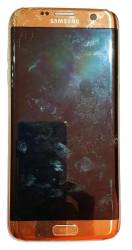 PANTALLA CON MARCO SAMSUNG S7 EDGE DORADO