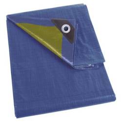 LONA RESISTENTE 2 X 2 METROS 8 OJALES, ANGULOS REFORZADOS AZUL/VERDE 110 G/M²