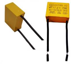 CONDENSADOR 4.7 UF 275V AC MPX 40/110/56/B ANTI PARPADEO BOMBILLA