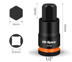 HEXAGONAL H14 ALLEN A 1/2 LLAVE VASO