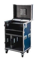 RACK PROFESIONAL CON RUEDAS 19 Y MESA