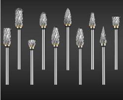 JUEGO 10 FRESAS ROTATIVAS, METAL DURO PARA ACCESORIOS DE HERRAMIENTAS ROTATIVAS DREMEL CON VáSTAGO DE 1/8 PARA BRICOLAJE DE BARPINTERíA, PULIDO, TALADRADO