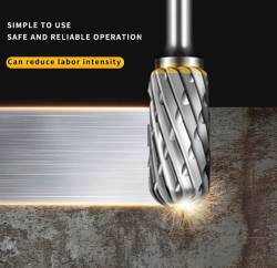 JUEGO 10 FRESAS ROTATIVAS, METAL DURO PARA ACCESORIOS DE HERRAMIENTAS ROTATIVAS DREMEL CON VáSTAGO DE 1/8 PARA BRICOLAJE DE BARPINTERíA, PULIDO, TALADRADO