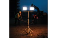 FOCO LED CON 2 LUCES CON TRIPODE 100W 11000 LUMEN IP65, LUZ DE TRABAJO 4000K