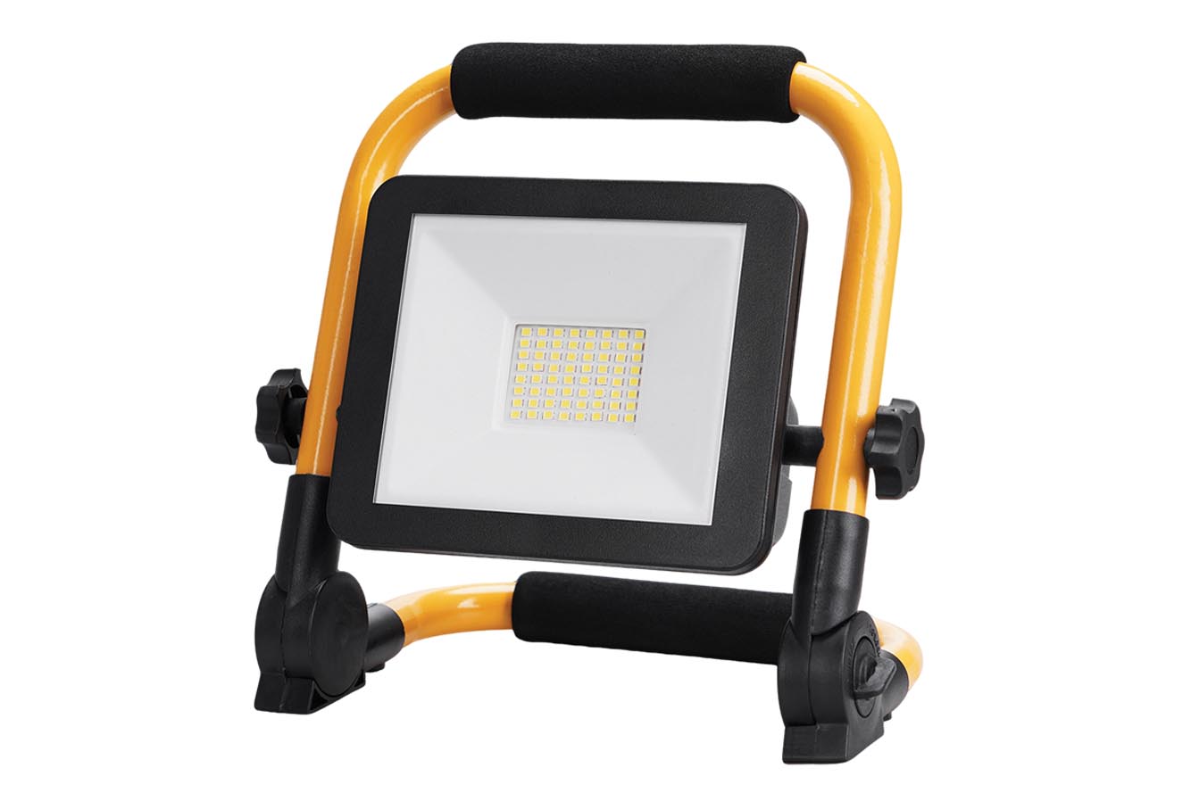 LáMPARA DE OBRA LED CON BATERíA 30W 3000 LúMENES IP65, LUZ DE TRABAJO