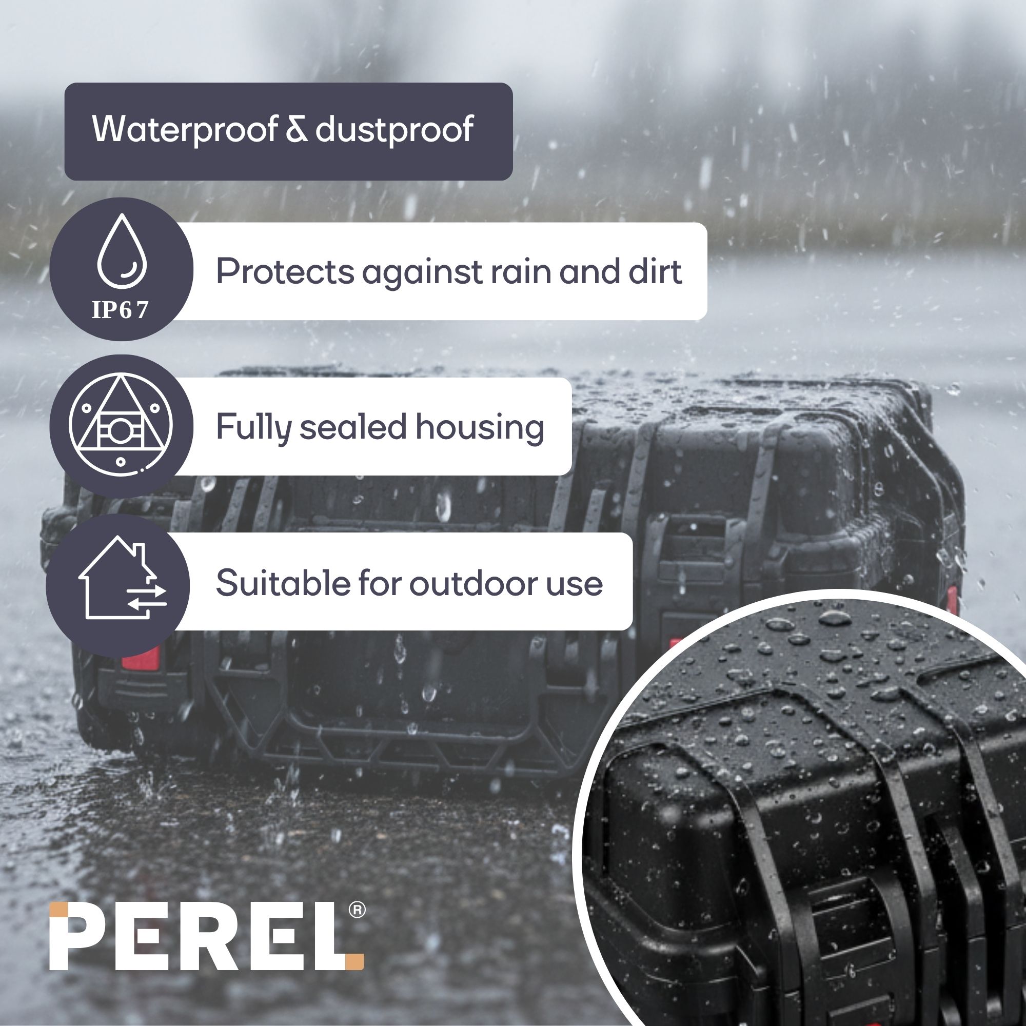 MALETA RíGIDA DE PROTECCIóN IP67 IMPERMEABLE CON ESPUMA PRECORTADA, MALETíN