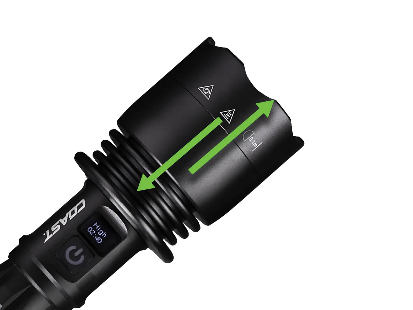 LINTERNA LED 800 LM RECARGABLE POR MICRO-USB, ALCANCE 200 M, CUERPO DE