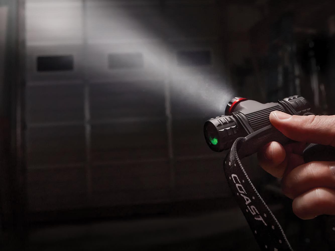 LINTERNA FRONTAL LED RECARGABLE 1000 LM, LUZ ROJA/BLANCA, TWIST FOCUS