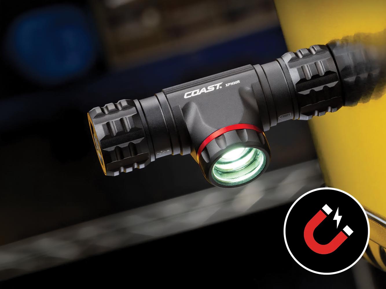 LINTERNA FRONTAL LED RECARGABLE 1000 LM, LUZ ROJA/BLANCA, TWIST FOCUS