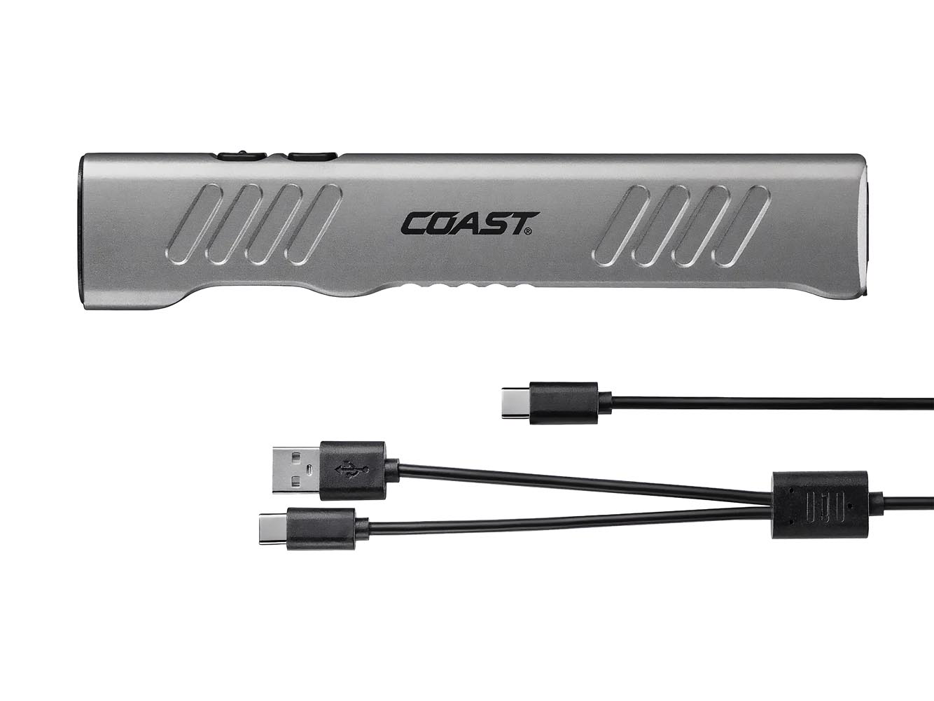 LINTERNA LED 1200 LM RECARGABLE POR USB-C, ALCANCE 260 M, CUERPO DE ALUMINIO