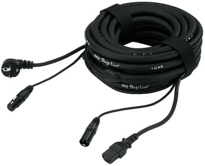 Cable combinado XLR y corriente