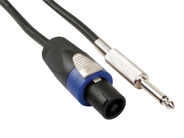 Cable de altavoz profesional, conector macho de 2 polos a conector macho de  2 polos - azul 3 met - DJMania