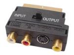 CONECTOR SCART MACHO A 3 x CONECTOR RCA